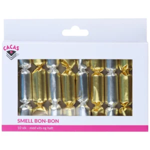 Knallbon-bon mini sølv og gull (10)