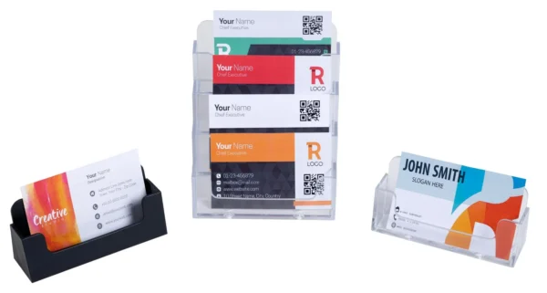 Visittkortholder EXACOMPTA 4rom pleksi