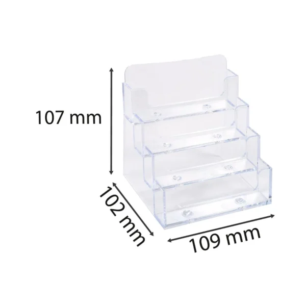 Visittkortholder EXACOMPTA 4rom pleksi