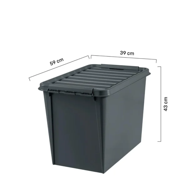 Oppbevaringsboks SMARTSTORE recy 66L grå
