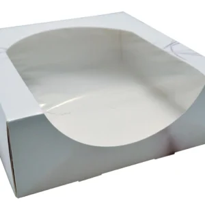 Kakeeske 28x28x10cm m/vindu lokk (100)