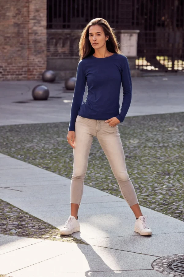 Trøye CLIQUE Basic-T dame 2XL marineblå