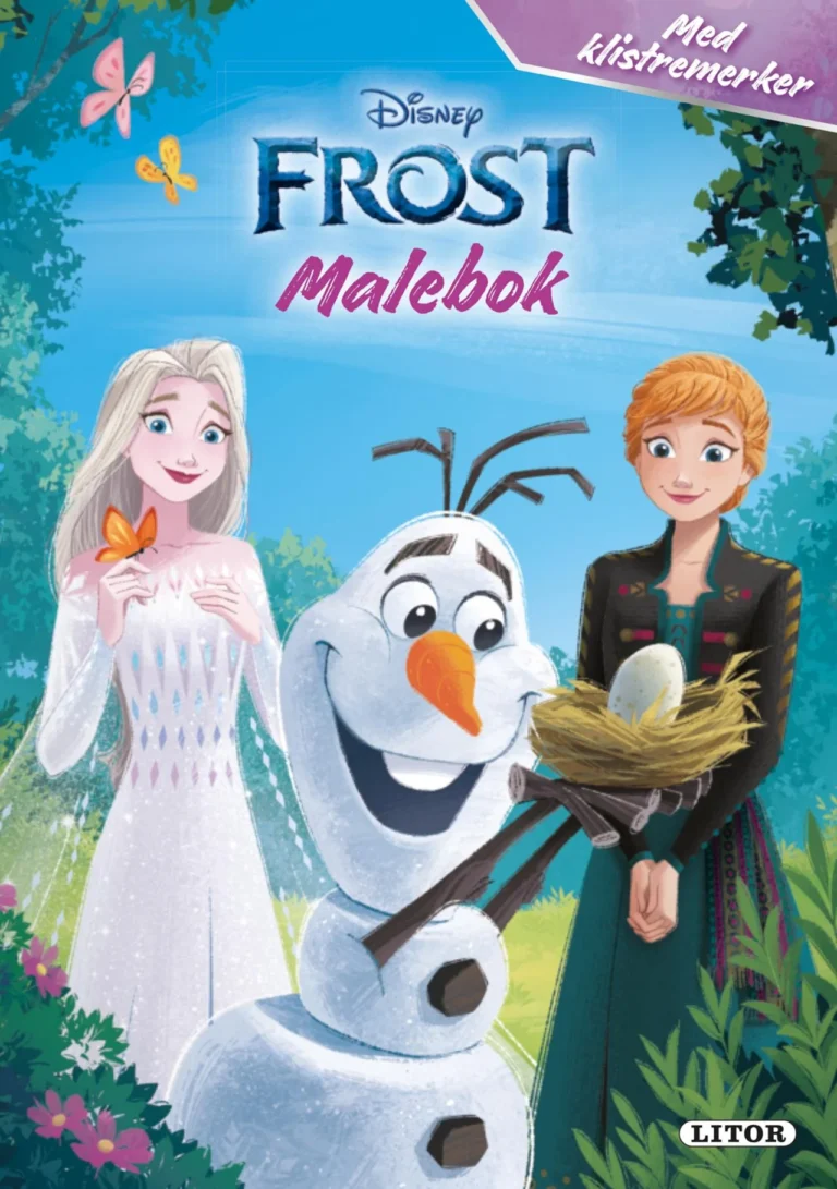 Malebok EGMONT Frost m.klistremerker