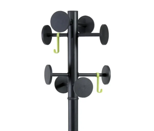 Stumtjener ALBA 8+2 kroker 175cm sort