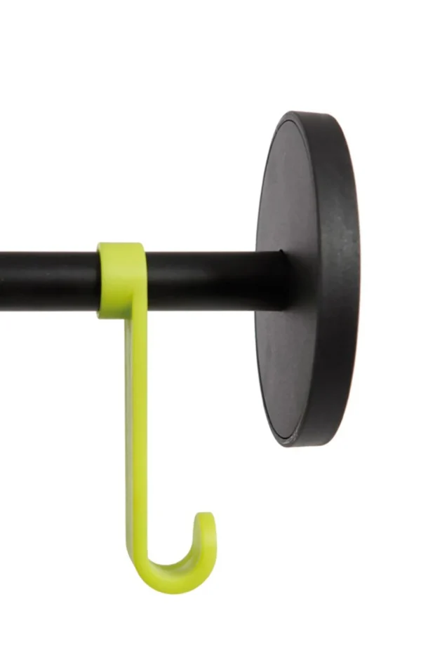 Stumtjener ALBA 8+2 kroker 175cm sort