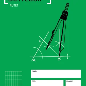Skrivebok A4 80g 24bl 5x10 rutet