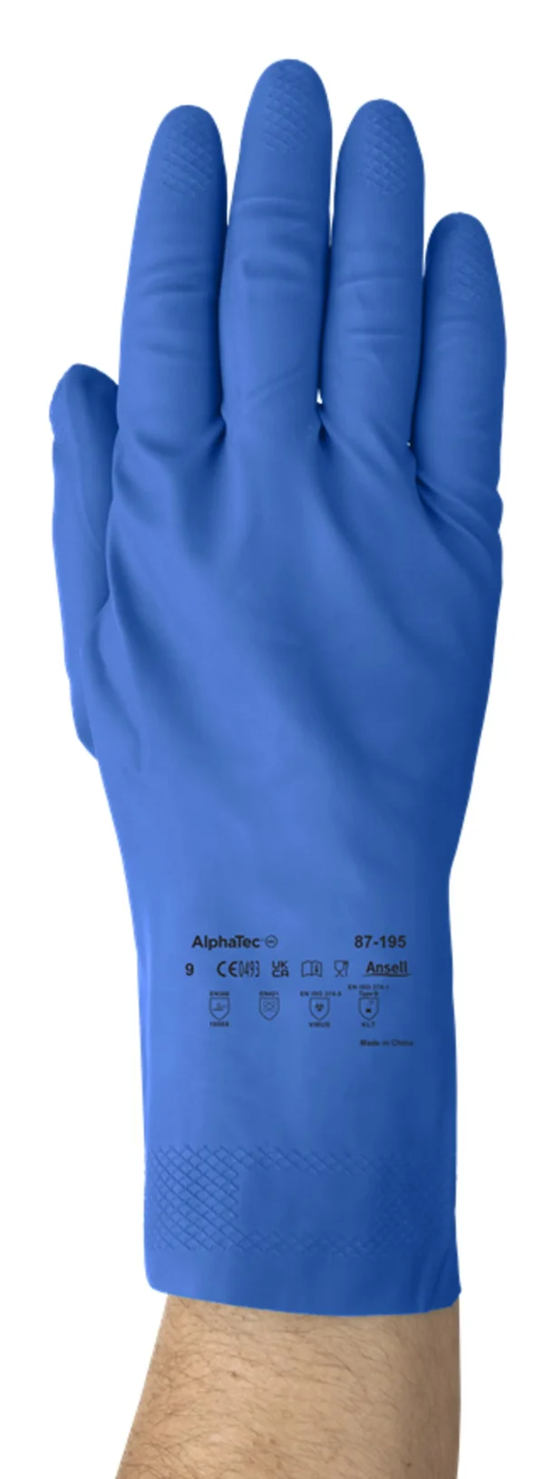 Hanske ALPHATEC 87-195 7,5-8 blå