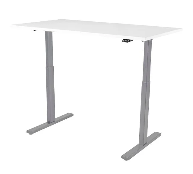 Skrivebord KENSON 140x80cm hvit/sølv