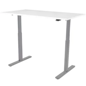 Skrivebord KENSON 160x80cm hvit/sølv