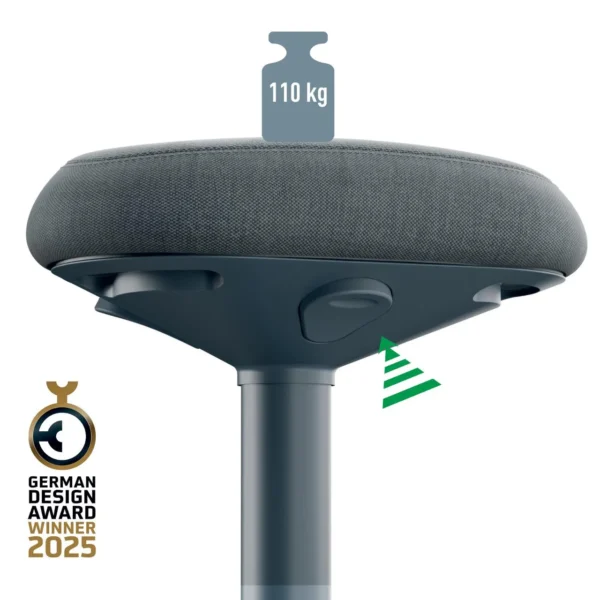 Balansestol LEITZ Ergo Active mørk grå
