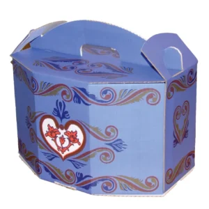 Gavetine rosemalt 18L 340x250x210mm blå