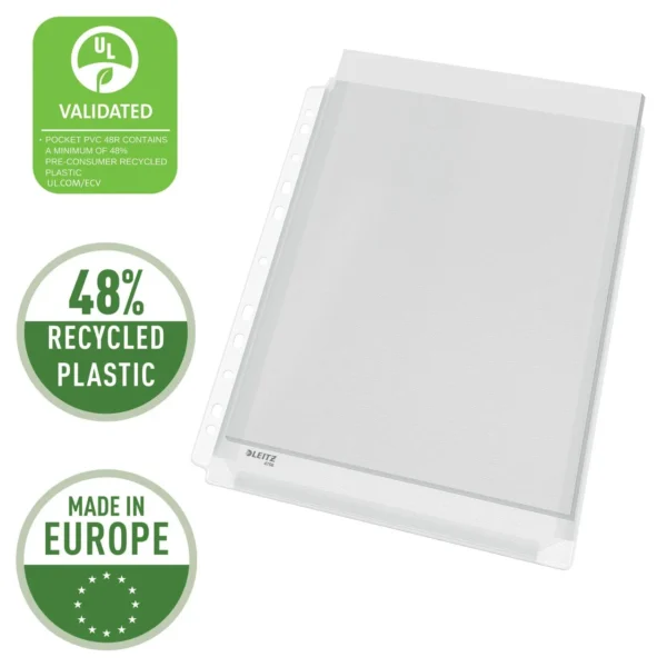 Plastlomme LEITZ A4 topp eksp 170my (10)