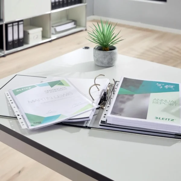 Plastlomme LEITZ A4 topp eksp 170my (10)