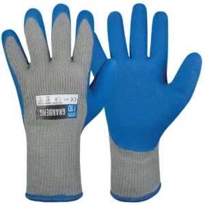 Hanske GRANBERG strikket m/latex 10 blå