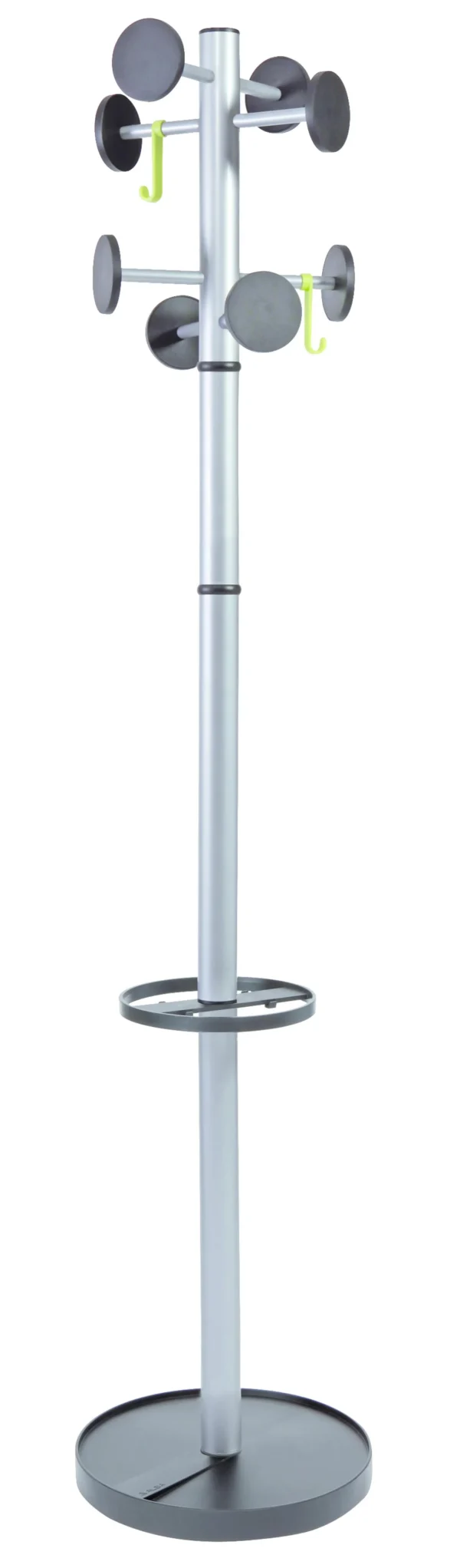 Stumtjener ALBA 8+2 kroker 175cm sølv/gr