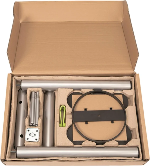 Stumtjener ALBA 8+2 kroker 175cm sølv/gr