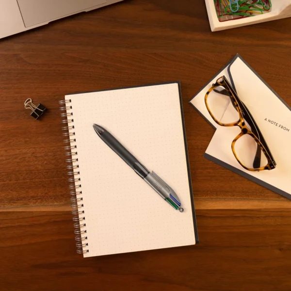 Kulepenn BIC 4 farger M grip pro