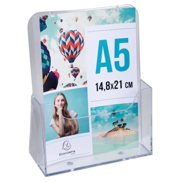 Brosjyreholder EXACOMPTA A5 klar