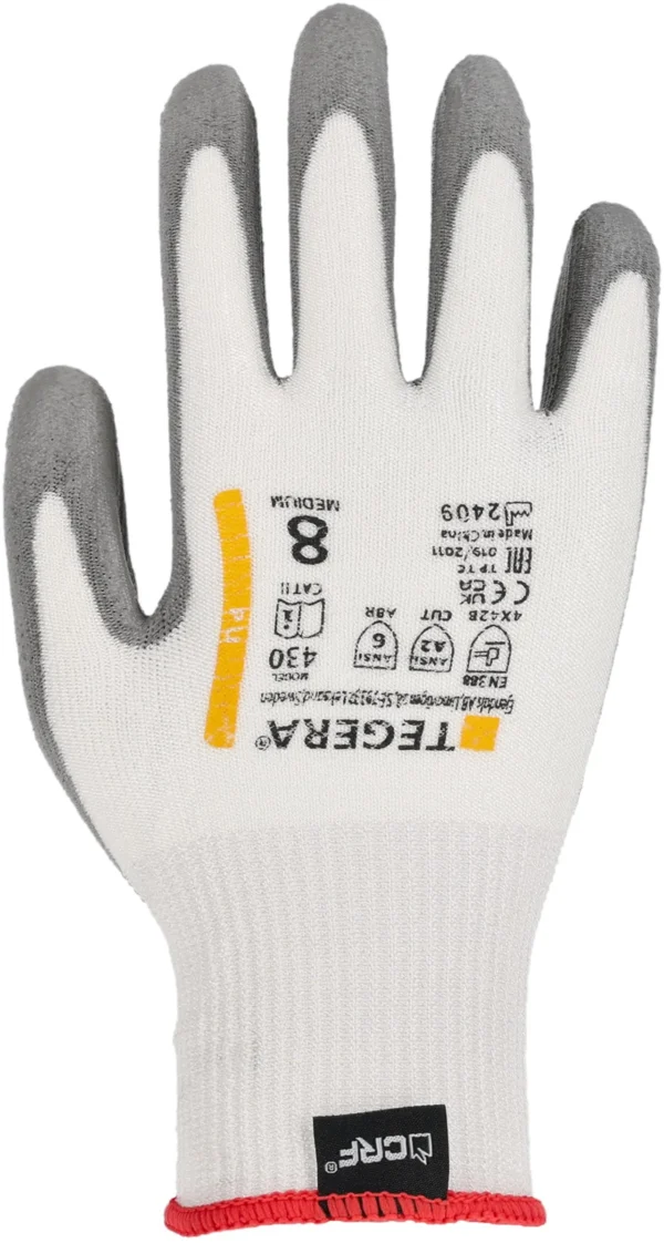 Hanske TEGERA 430 Kutt B syntetisk 7 grå