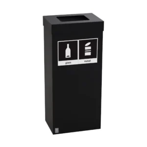 Avfallsbeholder Femunden 65L Gl/met sort