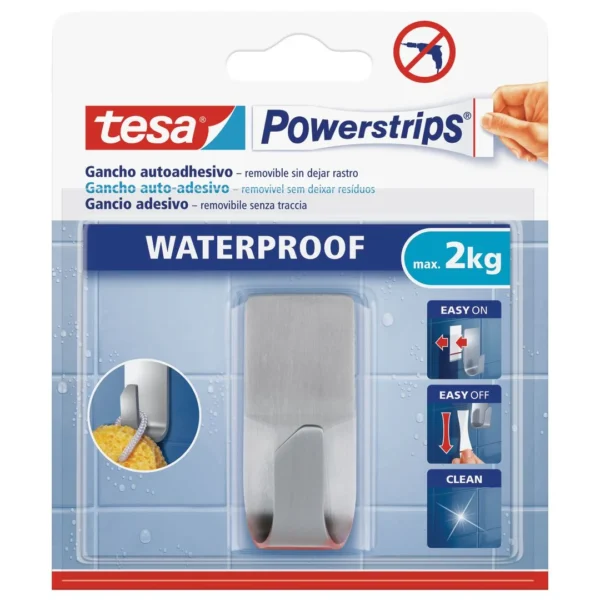 Knagg TESA Powerstrips stål