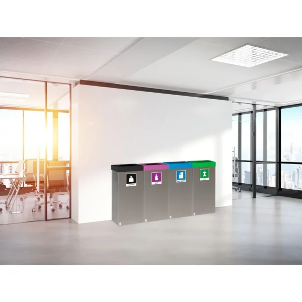 Avfallsbeholder Femunden 90L Glass/met