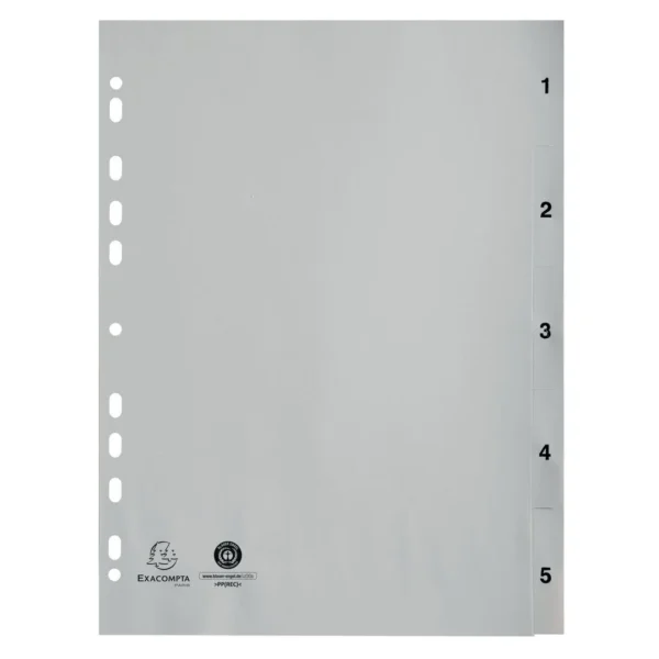 Register EXACOMPTA FOREVER A4 1-5 grå