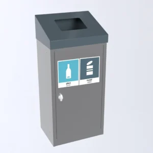 Avfallsbeholder Aursunden 60L Glass/met