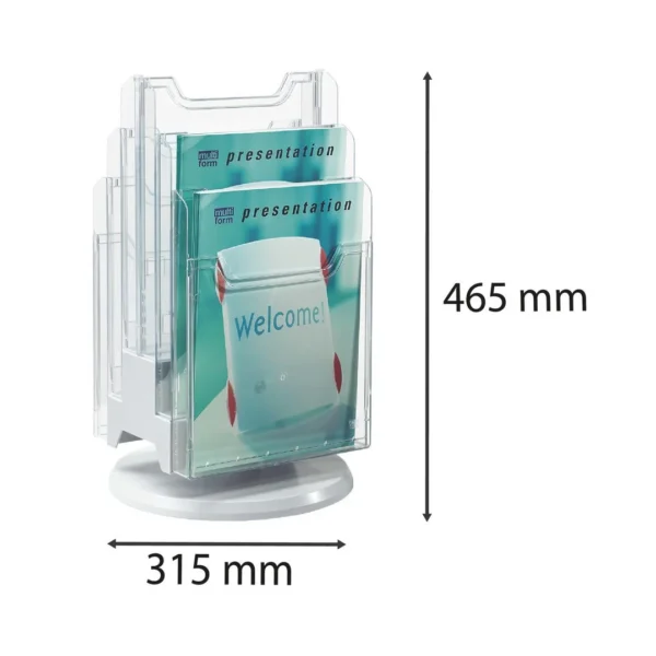 Brosjyrestativ EXACOMPTA A4 6 rom klar