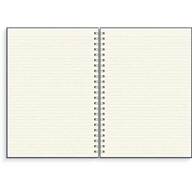 Spiralbok BURDE A4 linjert mørk blå - Bilde 2