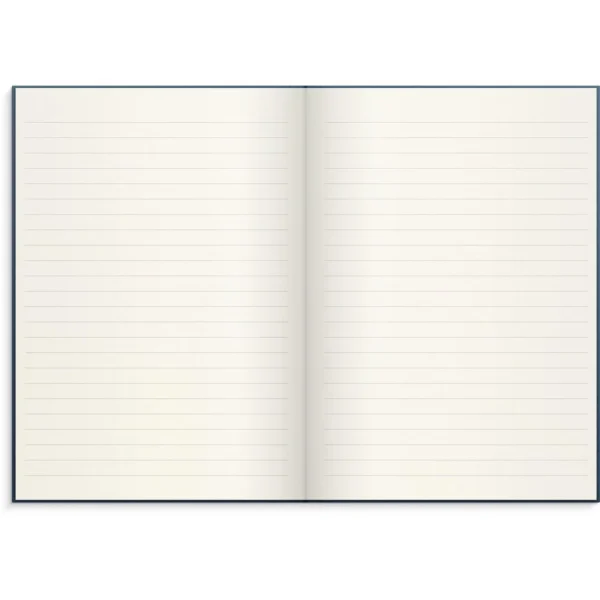 Skrivebok BURDE A5 linjer mørk blå