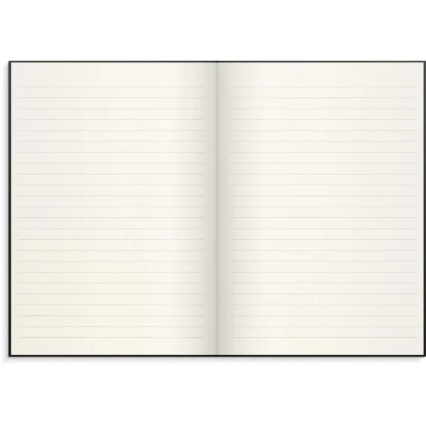 Skrivebok BURDE A5 linjer sort