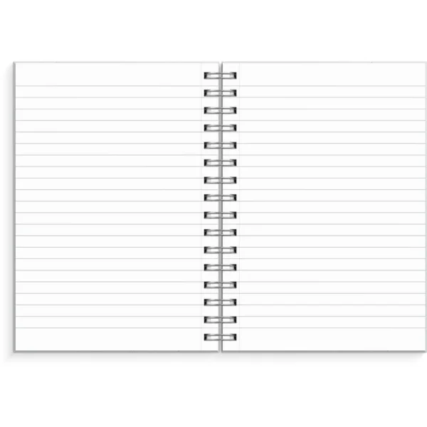 Spiralbok BURDE A5 lys blå