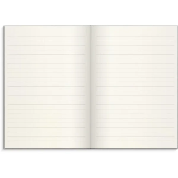 Skrivebok BURDE A5 linjer lys grå