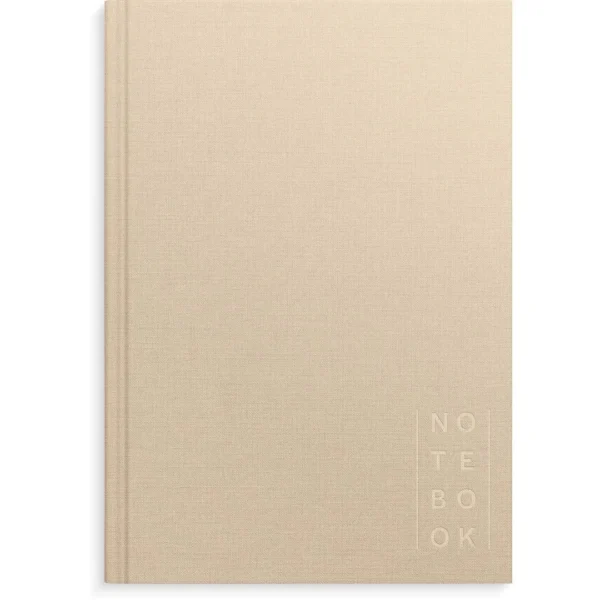 Skrivebok BURDE A5 linjer beige