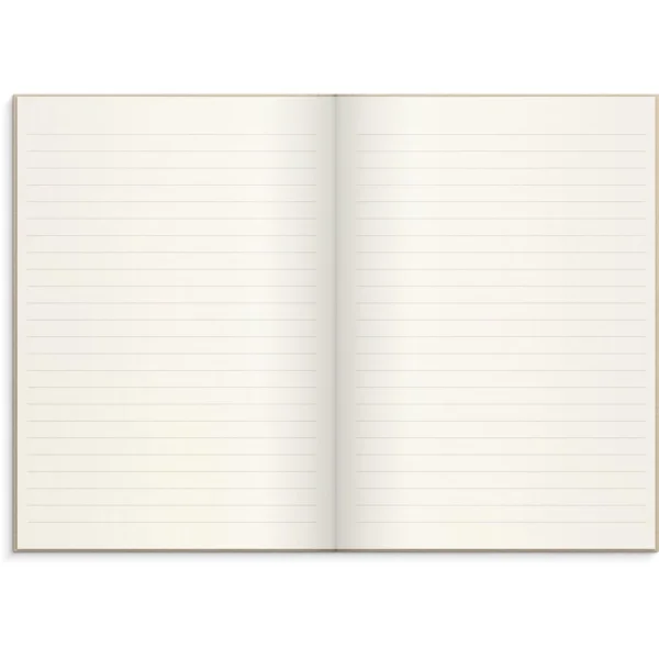 Skrivebok BURDE A5 linjer beige