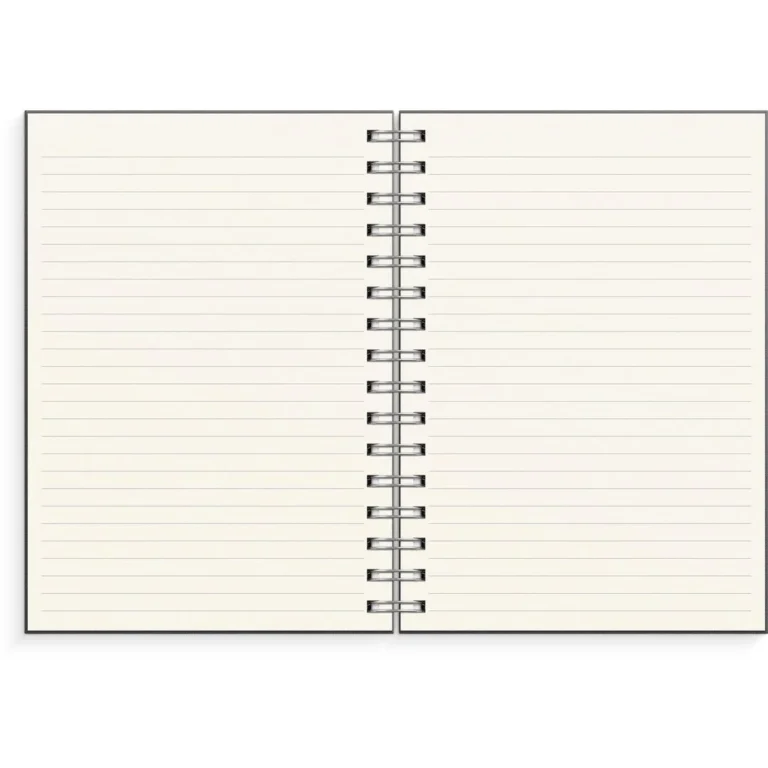 Spiralbok BURDE A5 linjert mørk grå - Bilde 3