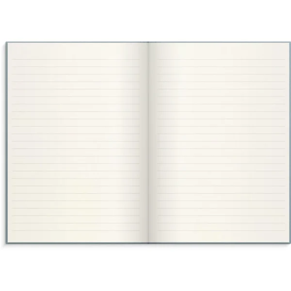 Skrivebok BURDE A5 linjer lys blå