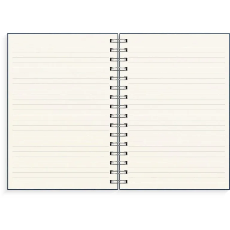 Spiralbok BURDE A5 linjert mørk blå - Bilde 3