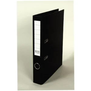 Smalordner A4 50mm u/skinne sort