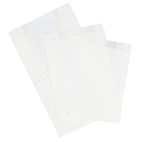 Bakerpose vindu 190/55x290mm hvit (1000)