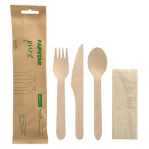 Bestikkpose PURE 3 deler m/serviett (50)