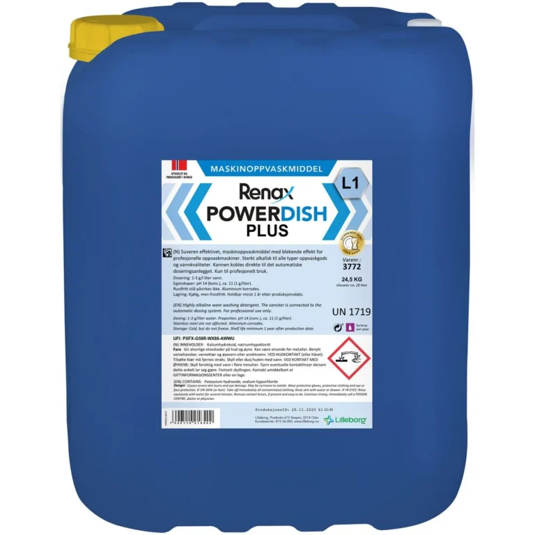 Maskinoppvask RENAX PowerDish L1 24,5kg