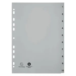 Register EXACOMPTA FOREVER A4 1-10 grå