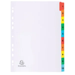 Register EXACOMPTA A4 1-10 mylar hvi/frg