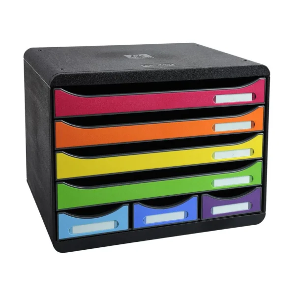 Skuffekabinett EXACOMPTA 7sk ass farger