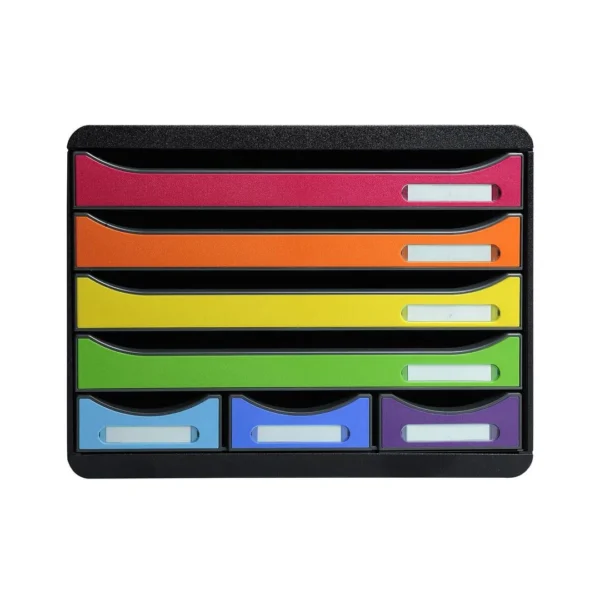 Skuffekabinett EXACOMPTA 7sk ass farger