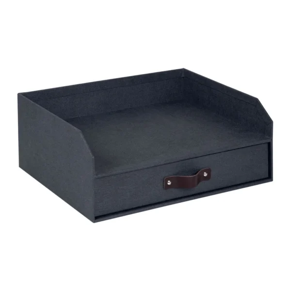 Brevkurv BIGSO Walter A4 m/skuff sort