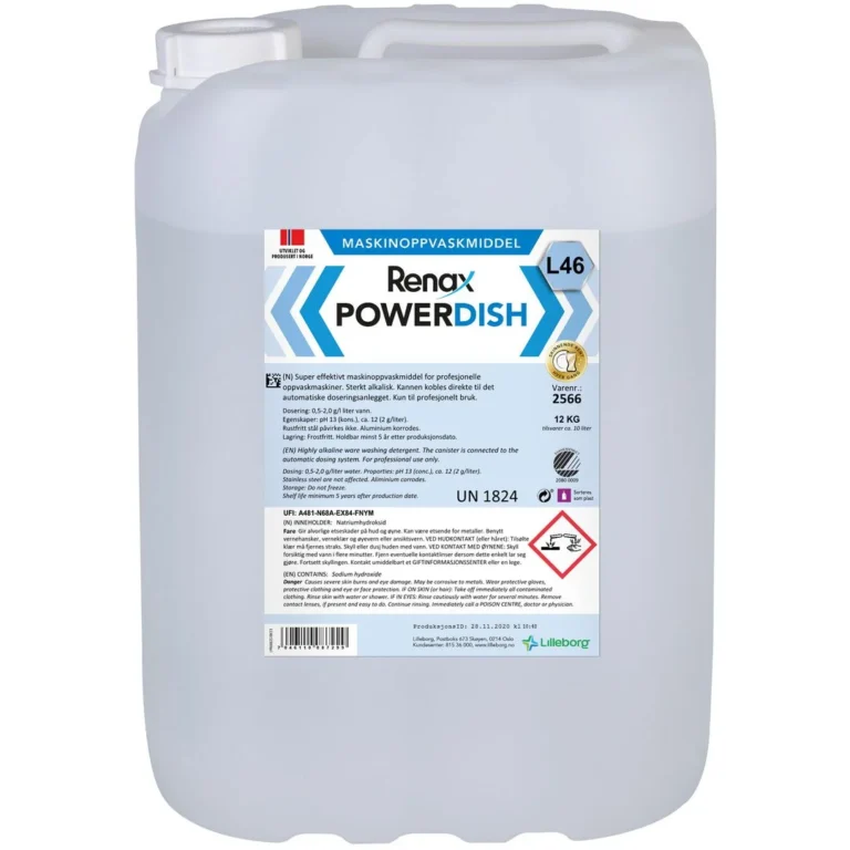 Maskinoppvask RENAX PowerDish L46 12kg