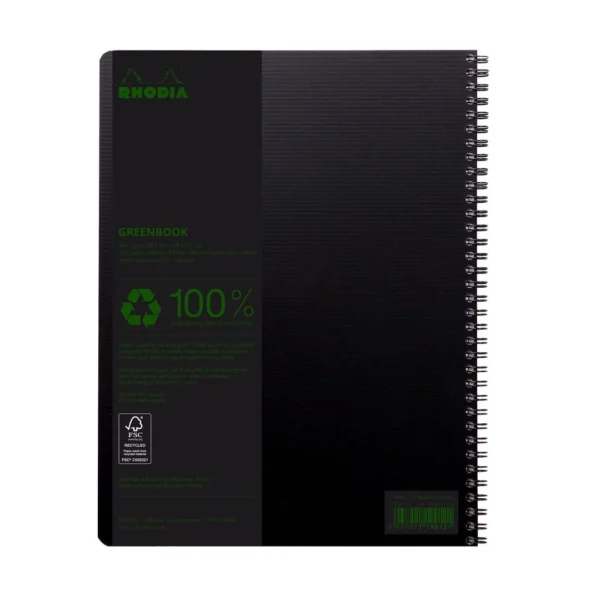 Notatbok RHODIA GreenBook A4+ 90g ruter